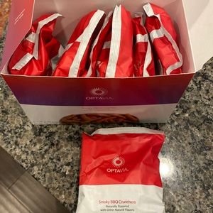 Lot of 7 bags (1 box) Optavia Smokey BBQ Crunchers